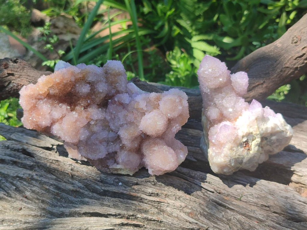 Natural Spirit Amethyst Clusters x 2 From Boekenhouthoek, South Africa - Toprock Gemstones and Minerals 