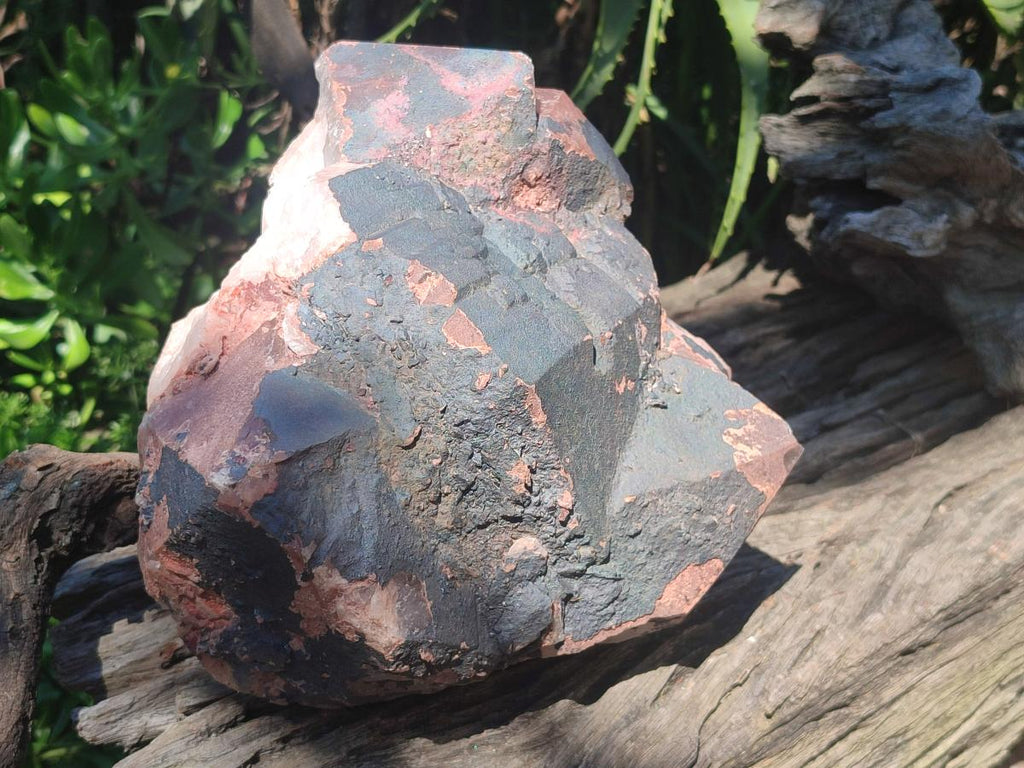 Natural Large Goethite Coated Blacknite Quartz Cluster x 1 From Madagascar - Toprock Gemstones and Minerals 