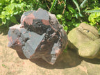 Natural Large Goethite Coated Blacknite Quartz Cluster x 1 From Madagascar - Toprock Gemstones and Minerals 