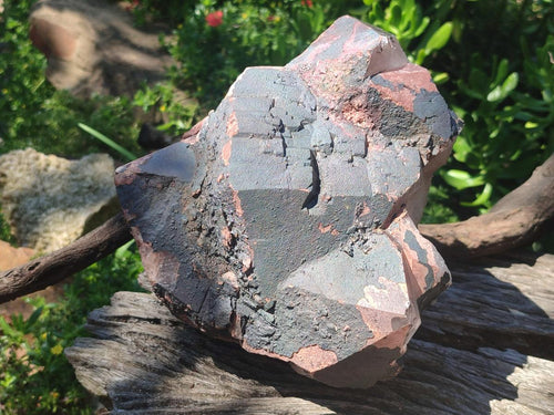 Natural Large Goethite Coated Blacknite Quartz Cluster x 1 From Madagascar - Toprock Gemstones and Minerals 