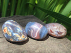 Polished and Natural Shashe River Agate Free Forms x 20 From Shashe River, Zimbabwe - Toprock Gemstones and Minerals 