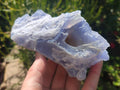 Natural Etched Blue Chalcedony Specimens x 3 From Nsanje, Malawi - Toprock Gemstones and Minerals 