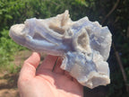 Natural Etched Blue Chalcedony Specimens x 3 From Nsanje, Malawi - Toprock Gemstones and Minerals 