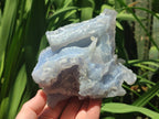 Natural Etched Blue Chalcedony Specimens x 3 From Nsanje, Malawi - Toprock Gemstones and Minerals 