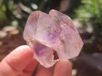 Polished Skeletal Window Amethyst Crystals x 12 From Akansobe, Madagascar - Toprock Gemstones and Minerals 