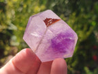 Polished Skeletal Window Amethyst Crystals x 12 From Akansobe, Madagascar - Toprock Gemstones and Minerals 
