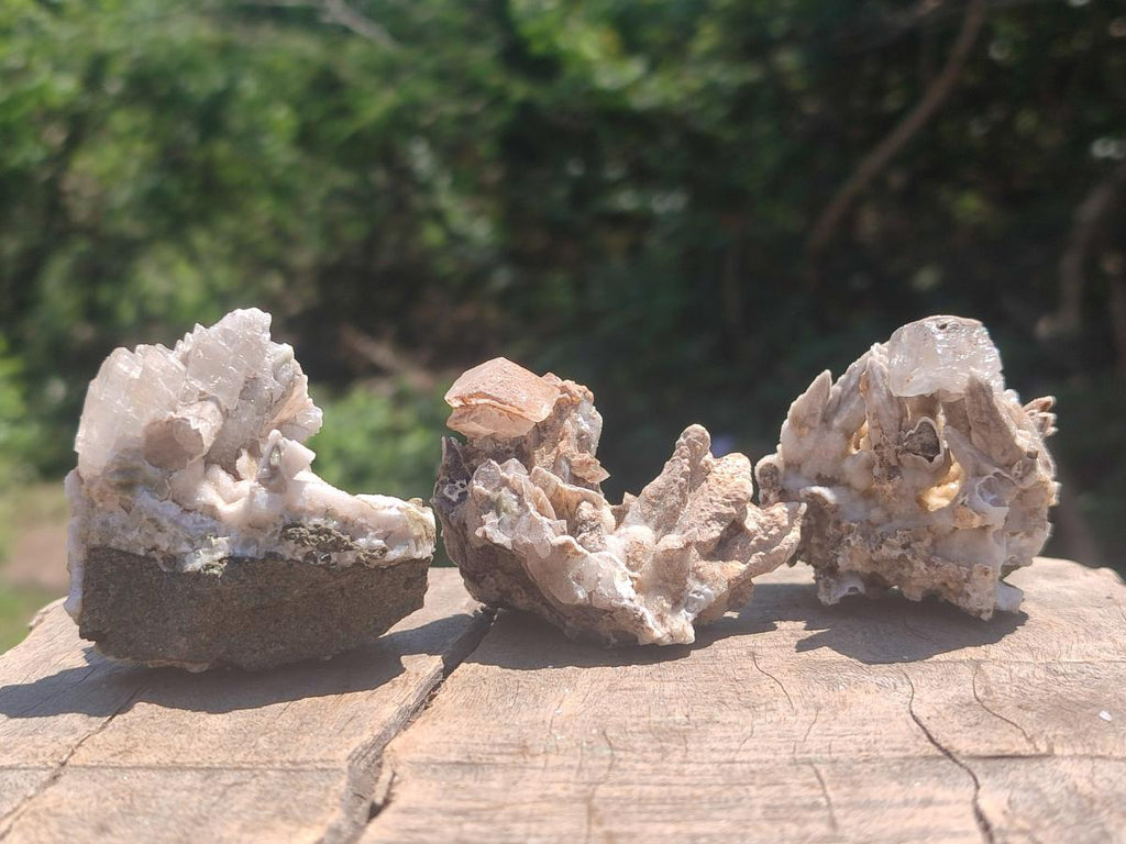 Natural Rhomboherdral and Spearhead Calcite Specimens x 24 From Albert's Mountain, Lesotho - Toprock Gemstones and Minerals 
