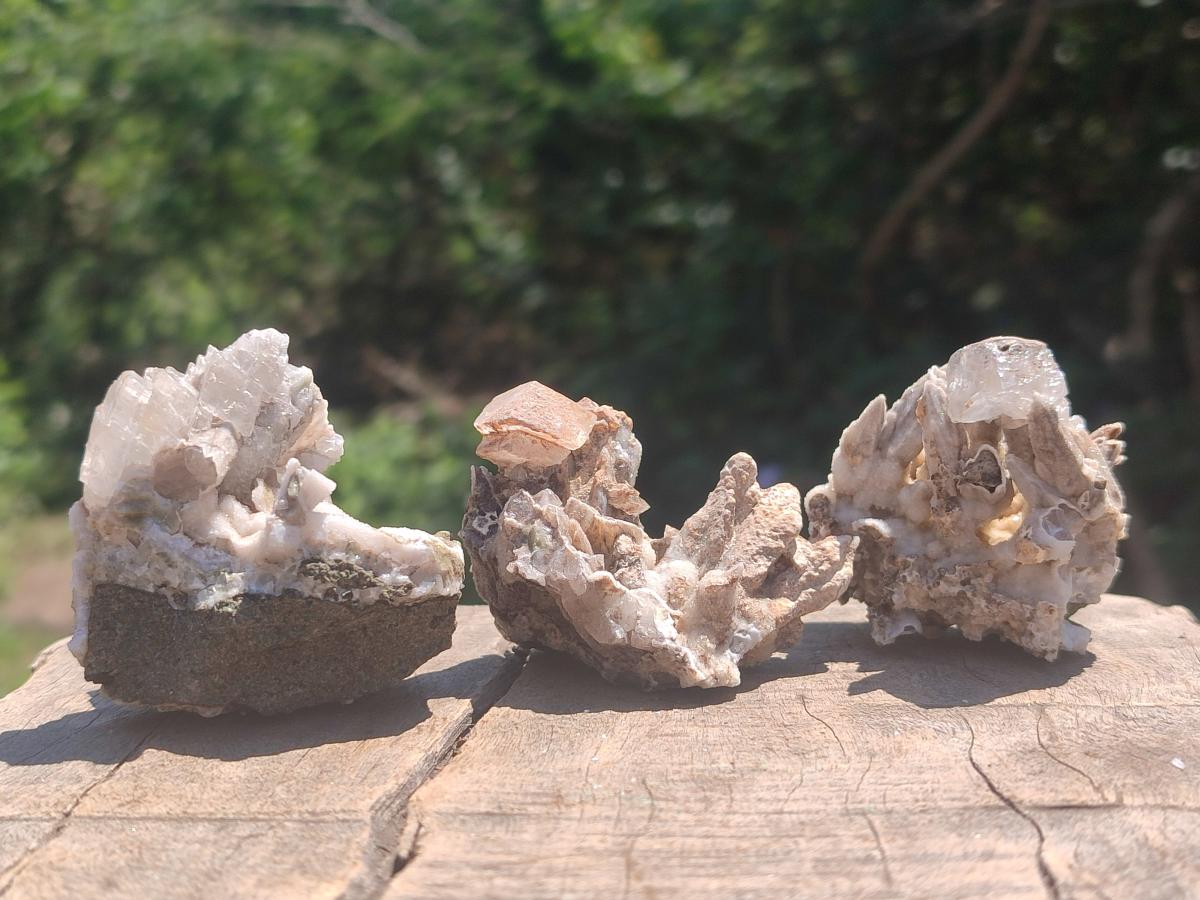 Natural Rhomboherdral and Spearhead Calcite Specimens x 24 From Albert's Mountain, Lesotho - Toprock Gemstones and Minerals 