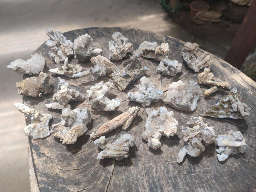 Natural Rhomboherdral and Spearhead Calcite Specimens x 24 From Albert's Mountain, Lesotho - Toprock Gemstones and Minerals 