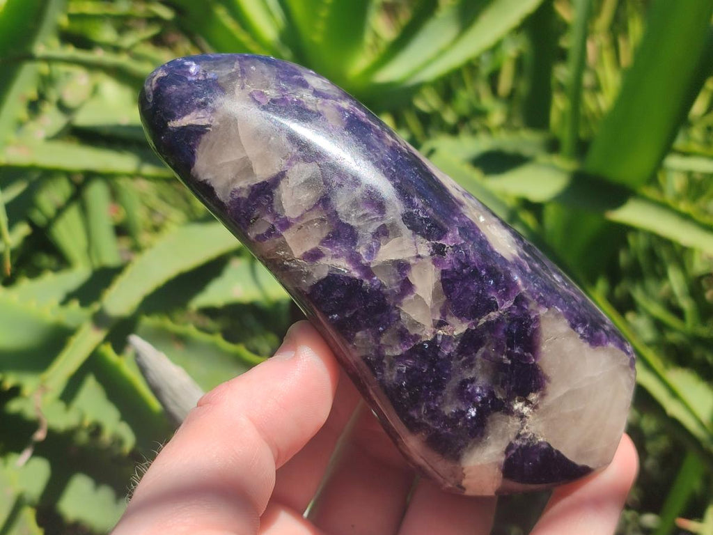 Polished Large Silver Leaf Lepidolite Standing Display Pieces x 6 From Zimbabwe - Toprock Gemstones and Minerals 