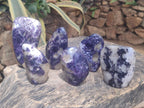 Polished Large Silver Leaf Lepidolite Standing Display Pieces x 6 From Zimbabwe - Toprock Gemstones and Minerals 