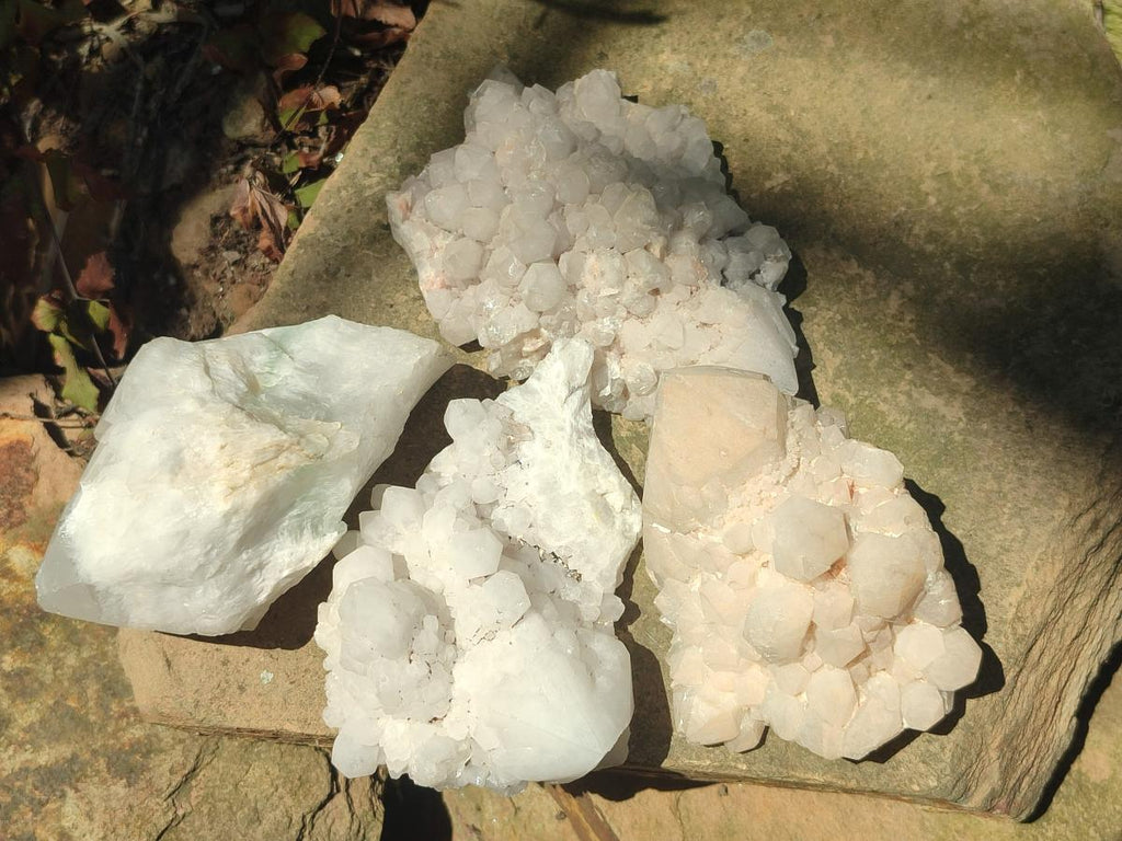 Natural Cascading "Anananas" Candle Quartz Clusters x 12 From Antsirabe, Madagascar - Toprock Gemstones and Minerals 