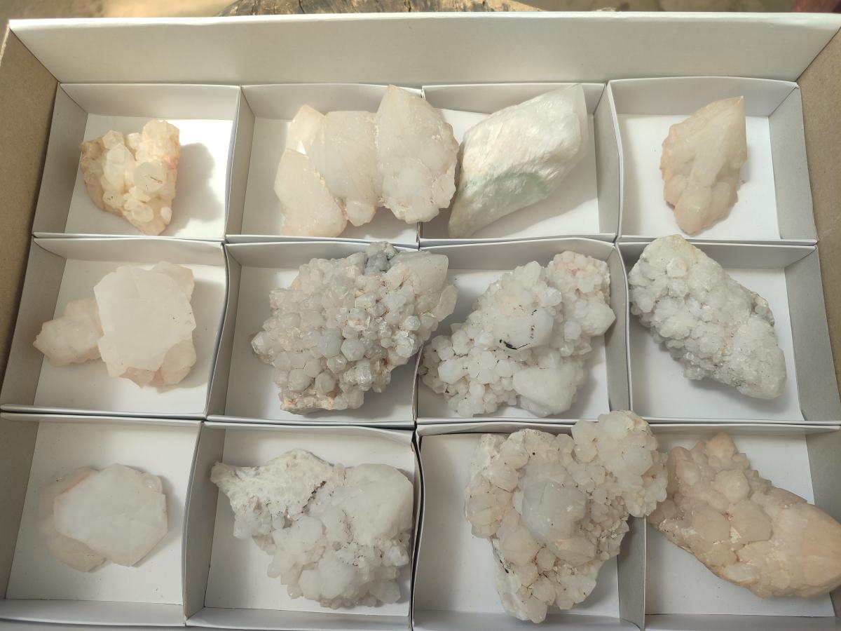 Natural Cascading "Anananas" Candle Quartz Clusters x 12 From Antsirabe, Madagascar - Toprock Gemstones and Minerals 