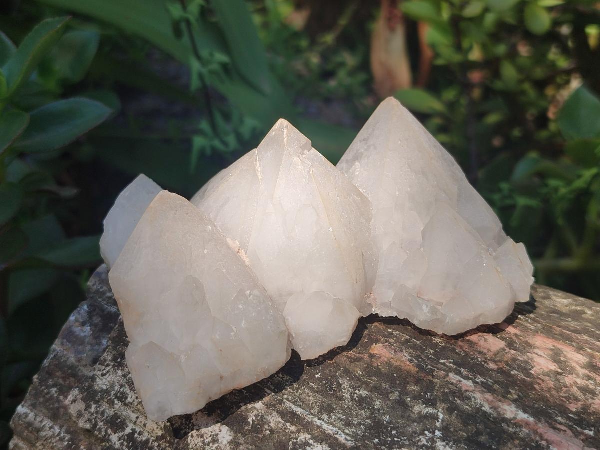Natural Cascading "Anananas" Candle Quartz Clusters x 12 From Antsirabe, Madagascar - Toprock Gemstones and Minerals 