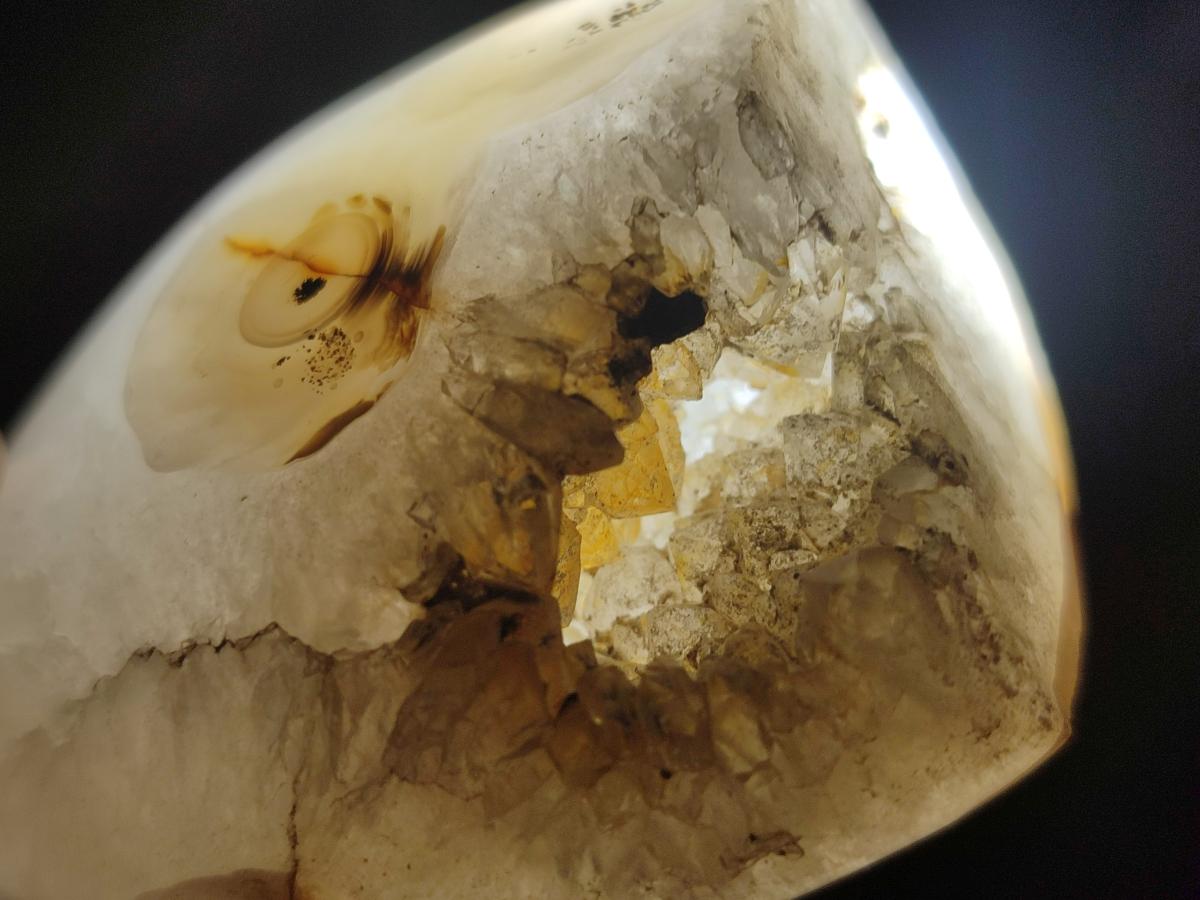 Polished and Natural Dendritic Agate Standing Display Pieces x 6 From Moralambo, Madagascar - Toprock Gemstones and Minerals 
