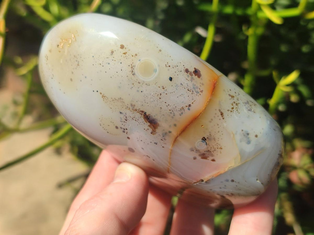 Polished and Natural Dendritic Agate Standing Display Pieces x 6 From Moralambo, Madagascar - Toprock Gemstones and Minerals 