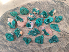Natural Dioptase Specimens on Dolomite Matrix x 20 From Tantara Mine, Congo - Toprock Gemstones and Minerals 