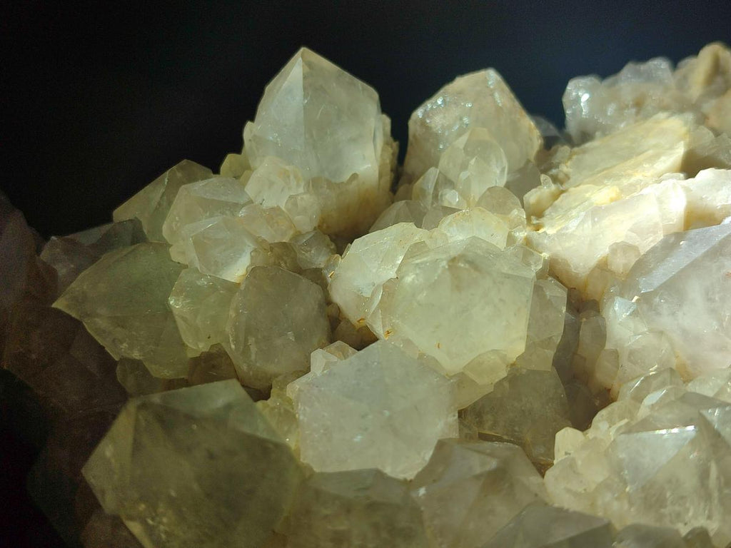 Natural Large Cascading White Phantom Pearly Clear Smokey Luena Quartz Clusters x 2 From Luena, Congo - Toprock Gemstones and Minerals 