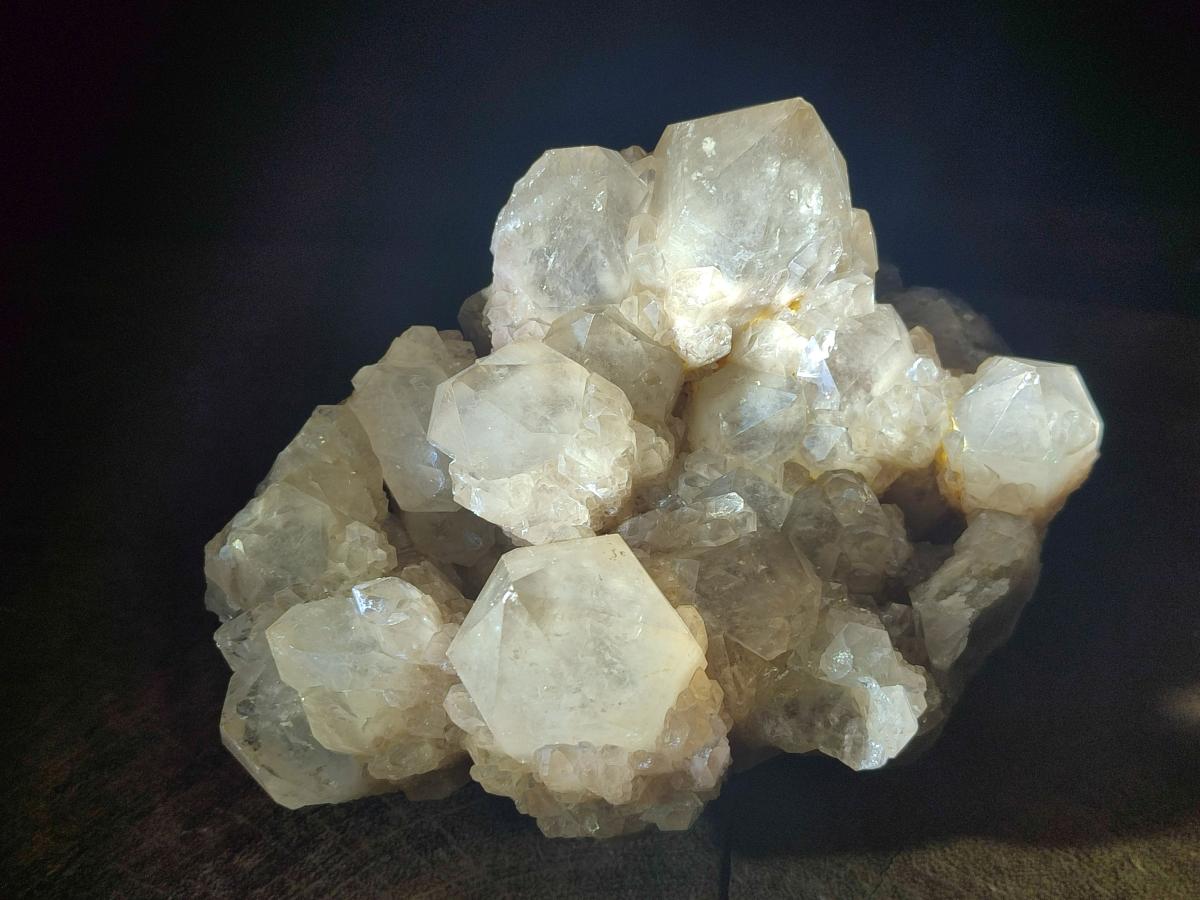 Natural Large Cascading White Phantom Pearly Clear Smokey Luena Quartz Clusters x 2 From Luena, Congo - Toprock Gemstones and Minerals 