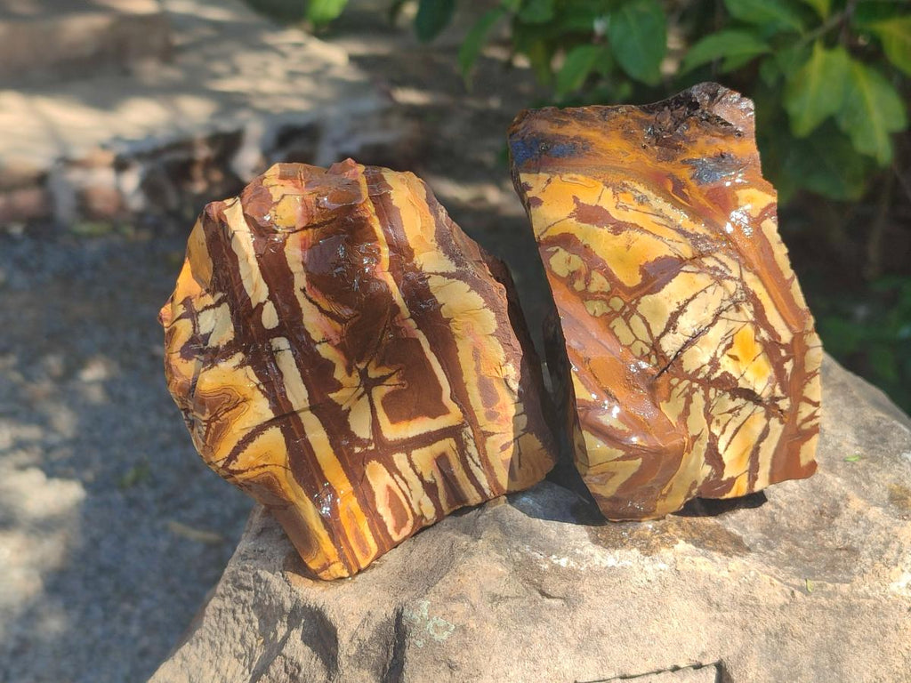 Natural Nguni Jasper Cobbed Specimens x 6 From Northern Cape, South Africa - Toprock Gemstones and Minerals 