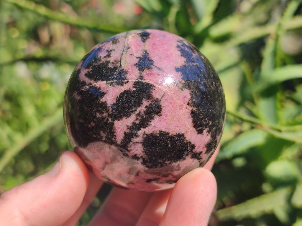 Polished Rhodonite Gemstone Spheres x 4 From Ambindavato, Madagascar - Toprock Gemstones and Minerals 