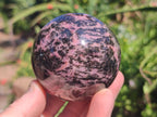 Polished Rhodonite Gemstone Spheres x 4 From Ambindavato, Madagascar - Toprock Gemstones and Minerals 