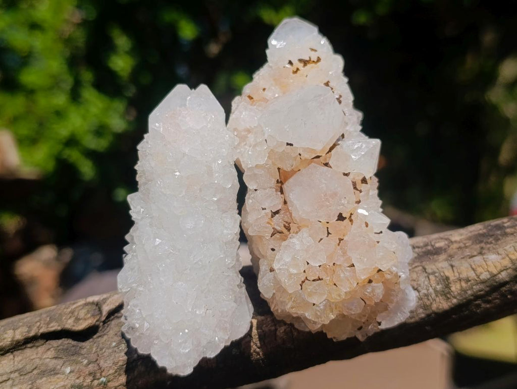 Natural Spirit Quartz Clusters x 12 From Boekenhouthoek, South Africa - Toprock Gemstones and Minerals 