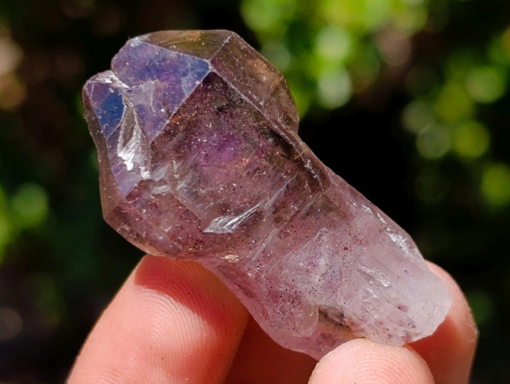Natural Smokey Window Amethyst Crystals x 35 From Chiredzi, Zimbabwe - Toprock Gemstones and Minerals 