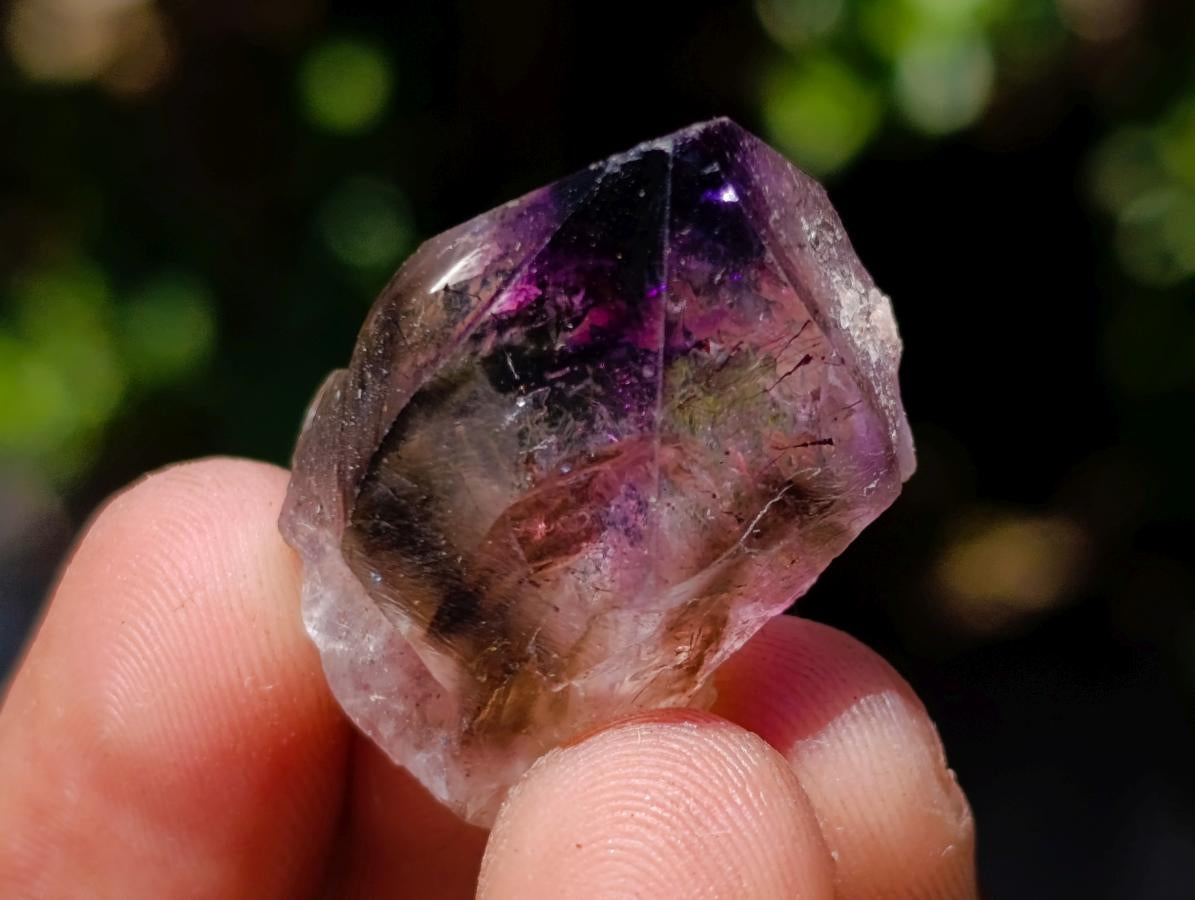 Natural Smokey Window Amethyst Crystals x 35 From Chiredzi, Zimbabwe - Toprock Gemstones and Minerals 