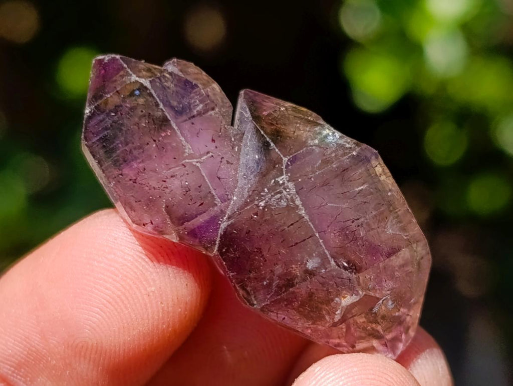 Natural Smokey Window Amethyst Crystals x 35 From Chiredzi, Zimbabwe - Toprock Gemstones and Minerals 