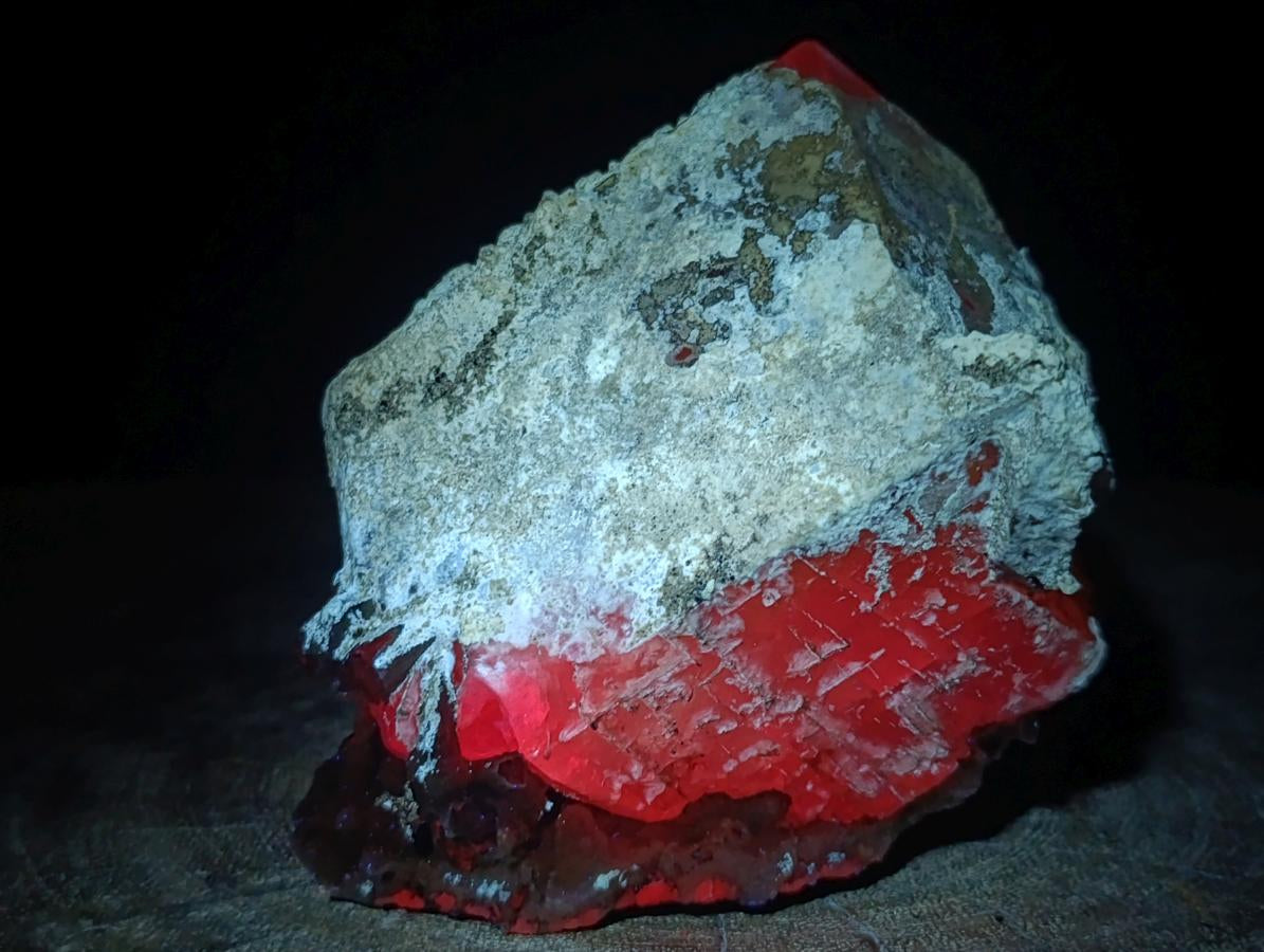 Natural Large Stacked Rhombohedral Calcite Specimens with Phosphorus Aragonite x 2 From Albert's Mountain, Lesotho - Toprock Gemstones and Minerals 