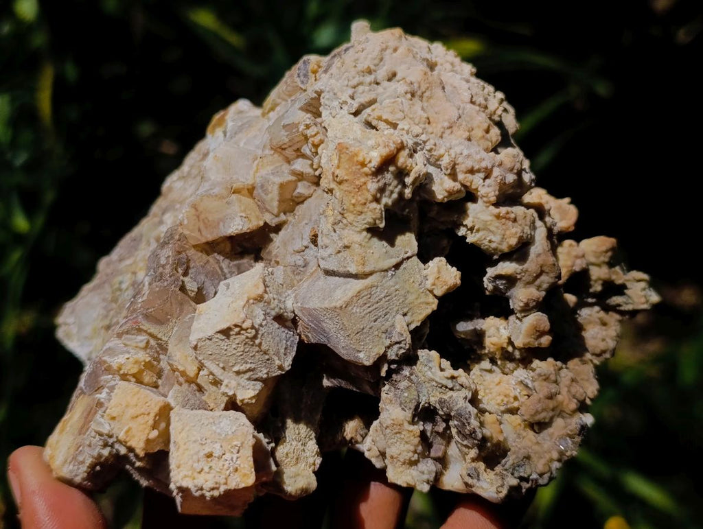 Natural Large Stacked Rhombohedral Calcite Specimens with Phosphorus Aragonite x 2 From Albert's Mountain, Lesotho - Toprock Gemstones and Minerals 