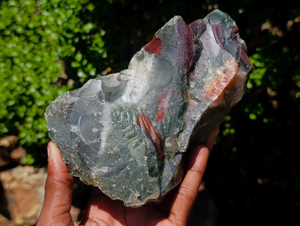 Natural Cobbed Bloodstone Specimens x 6 From Swaziland - Toprock Gemstones and Minerals 