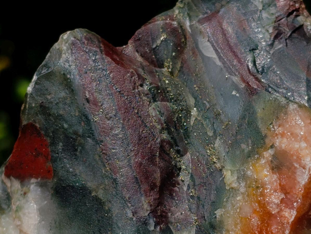 Natural Cobbed Bloodstone Specimens x 6 From Swaziland - Toprock Gemstones and Minerals 