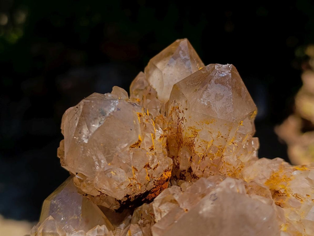 Natural XL Cascading Splayed Smokey Citrine Quartz Cluster x 1 From Luena, Congo - Toprock Gemstones and Minerals 