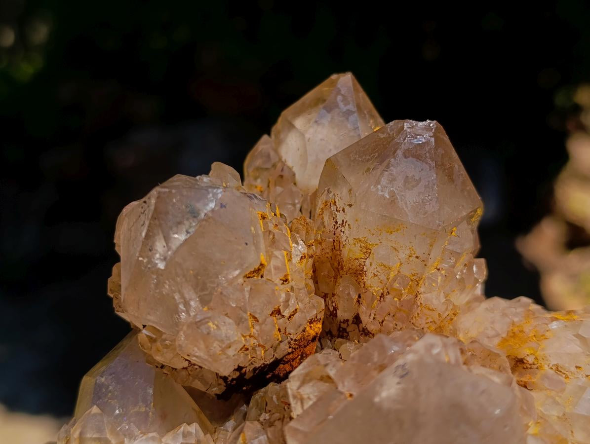 Natural XL Cascading Splayed Smokey Citrine Quartz Cluster x 1 From Luena, Congo - Toprock Gemstones and Minerals 