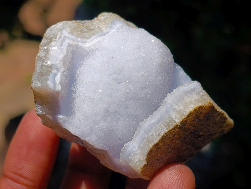 Natural Small Blue Lace Agate Geode Specimens x 35 From Nsanje, Malawi - Toprock Gemstones and Minerals 