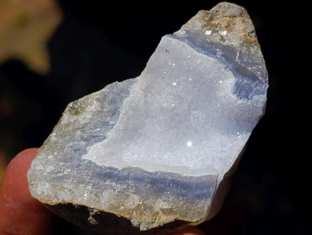 Natural Small Blue Lace Agate Geode Specimens x 35 From Nsanje, Malawi - Toprock Gemstones and Minerals 