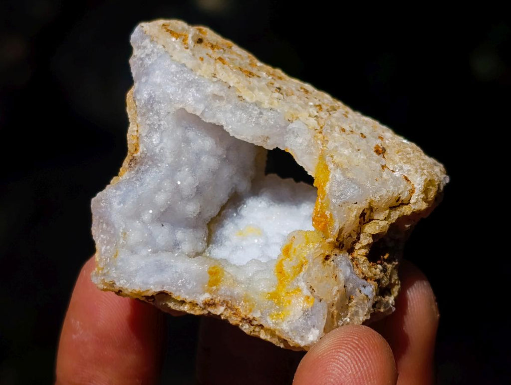 Natural Small Blue Lace Agate Geode Specimens x 35 From Nsanje, Malawi - Toprock Gemstones and Minerals 