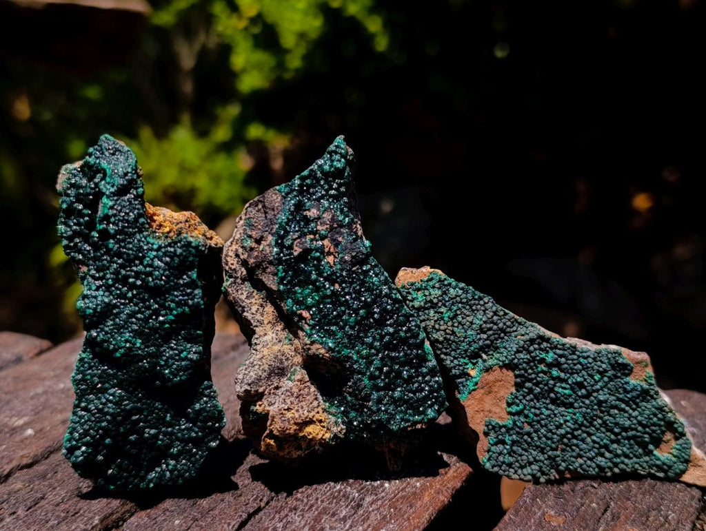 Natural Botryoidal Crystalline Malachite Specimens x 24 From Tenke Fungurume, Congo - Toprock Gemstones and Minerals 