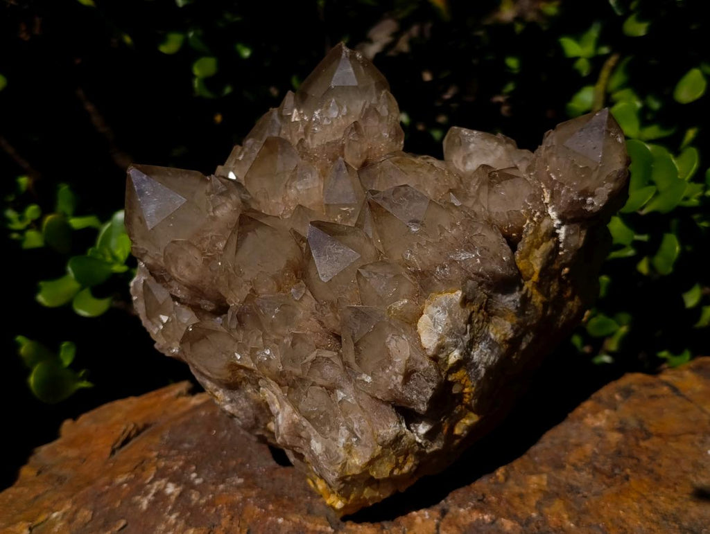 Natural Large Cascading White Phantom Smokey Luena Quartz Cluster x 1 From Luena, Congo - Toprock Gemstones and Minerals 