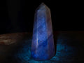 Polished Blue Spotted Spinel in Quartz Display Crystals x 4 From Madagascar - Toprock Gemstones and Minerals 