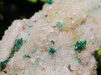 Natural Ball Malachite Specimen with Crystalline Quartz on Dolomite Matrix x 2 From Mindingi Mine, Kambove, Congo - Toprock Gemstones and Minerals 