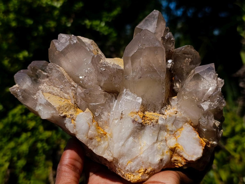 Natural Red Hematoid Quartz Crystal Clusters x 2 From Karoi, Zimbabwe - Toprock Gemstones and Minerals 