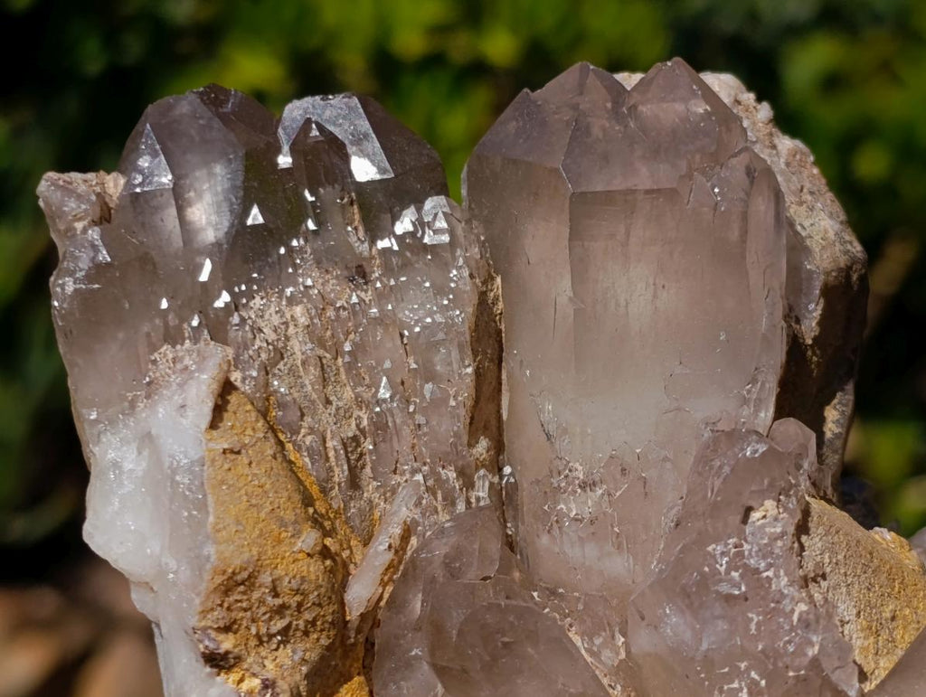 Natural Red Hematoid Quartz Crystal Clusters x 2 From Karoi, Zimbabwe - Toprock Gemstones and Minerals 