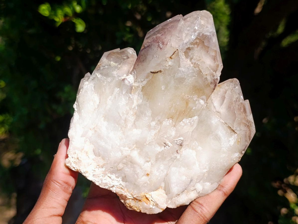 Natural Red Hematoid Quartz Crystal Clusters x 2 From Karoi, Zimbabwe - Toprock Gemstones and Minerals 