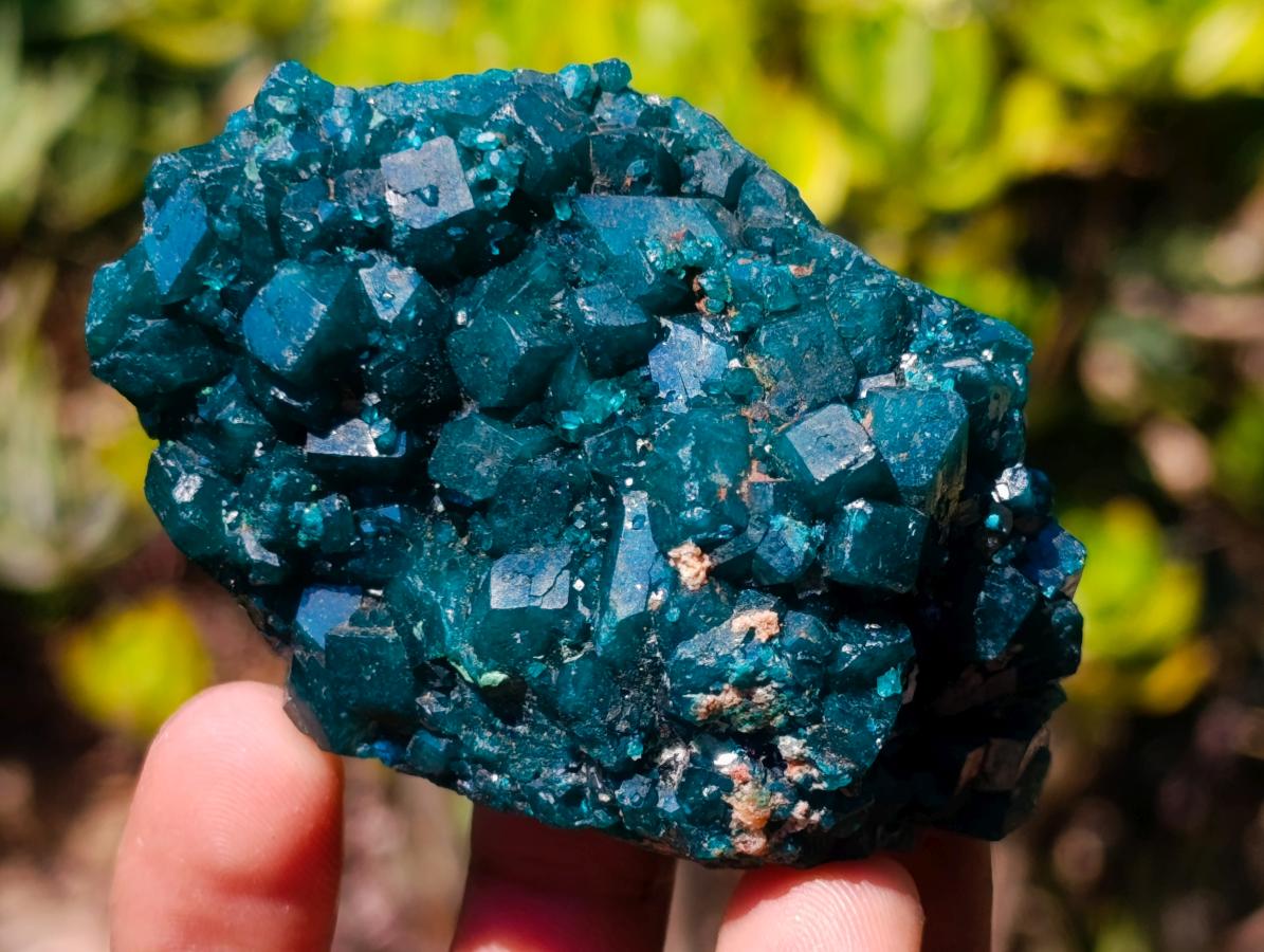 Natural Cabinet Size Dioptase Specimens on Dolomite Matrix x 2 From Tantara Mine, Congo - Toprock Gemstones and Minerals 