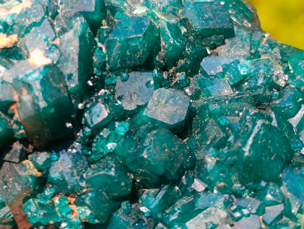 Natural Cabinet Size Dioptase Specimens on Dolomite Matrix x 2 From Tantara Mine, Congo - Toprock Gemstones and Minerals 