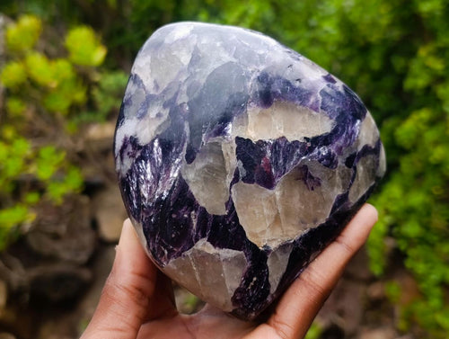 Polished Silver Leaf Lepidolite Standing Display Pieces x 2 From Zimbabwe - Toprock Gemstones and Minerals 