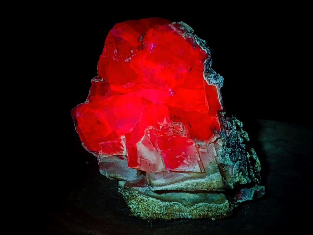 Natural Stacked Rhombohedral Calcite Specimens with Phosphorus Aragonite x 2 From Albert's Mountain, Lesotho - Toprock Gemstones and Minerals 